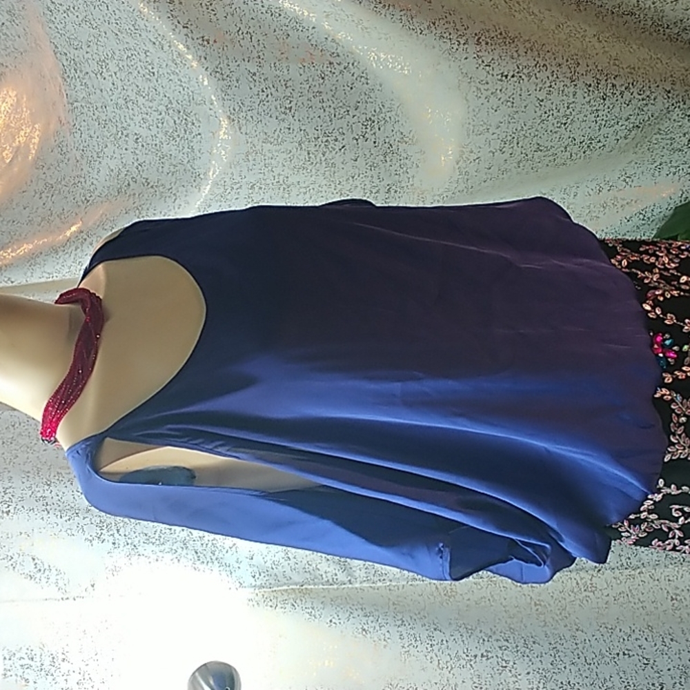 Purple Cold Shoulder Top